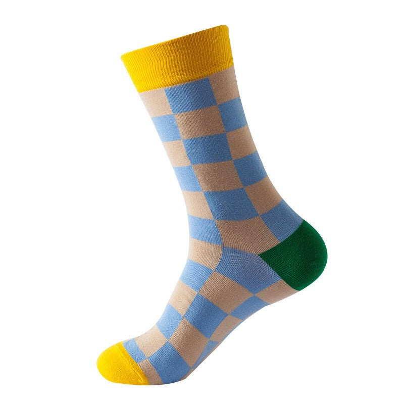 Checkered Pattern Socks (Pack of 12)