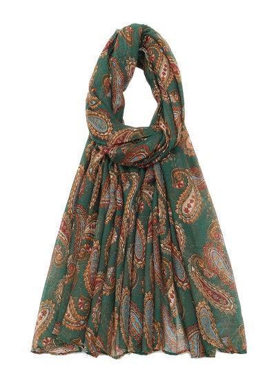 3 Assorted Paisley Print Scarves (Pack of 12)