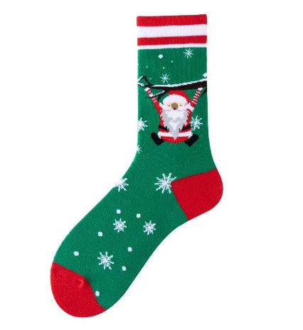Festive Santa Socks (Pack of 12)
