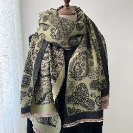 3 Assorted Paisley Print Lux Pashmina (Pack of 6)