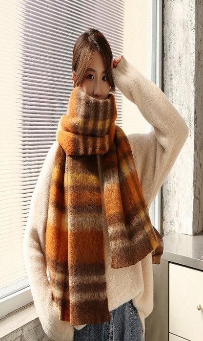 3 Assorted Check Print Blanket Scarf (Pack of 12)