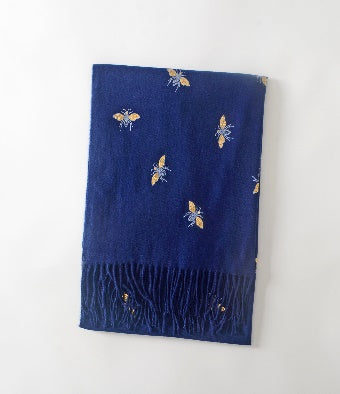 4 Assorted Glitter Bee Print Pashmina (Pack of 12)