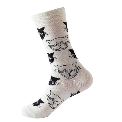 Cat Pattern Socks (Pack of 12)