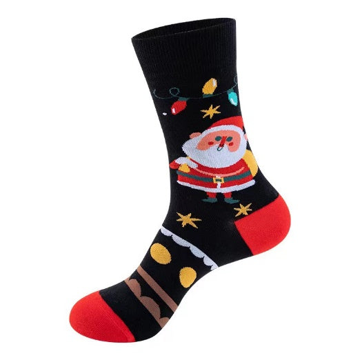 Festive Santa Socks (Pack of 12)