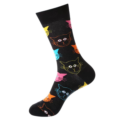 Cat Pattern Socks (Pack of 12)